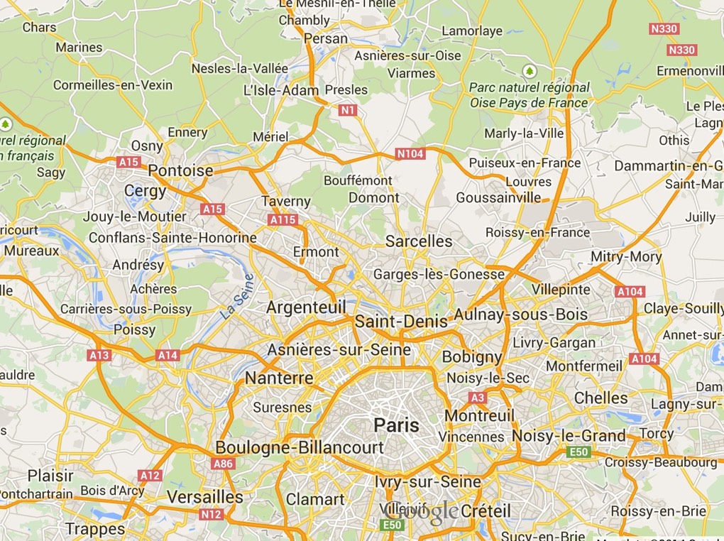 Viarmes - map